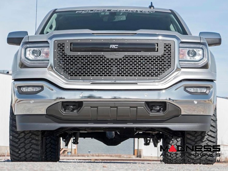 Chevy Silverado 1500 4WD Suspension Lift kit w/ KNUCKLES & Lifted Front Struts - 3.5" Lift - Aluminum & Stamped Steel